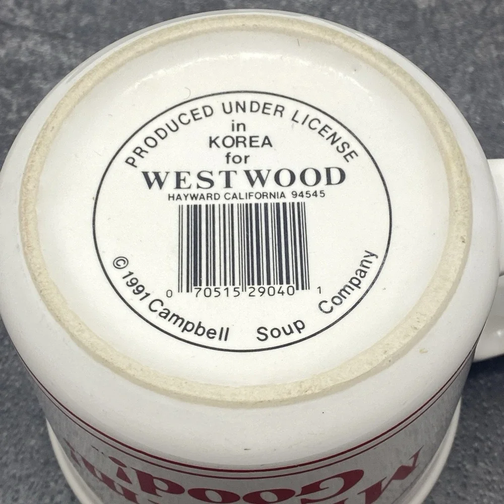 Vintage 1991 Campbell's 12 oz Soup Mug 